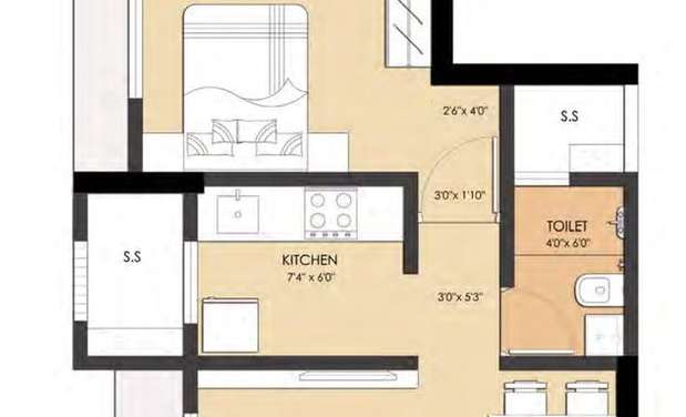 shakti enclave phase 2 apartment 1 bhk 384sqft 20245508165515