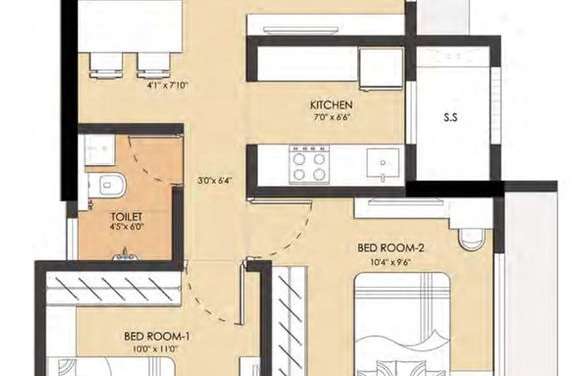shakti enclave phase 2 apartment 2 bhk 717sqft 20245408165444