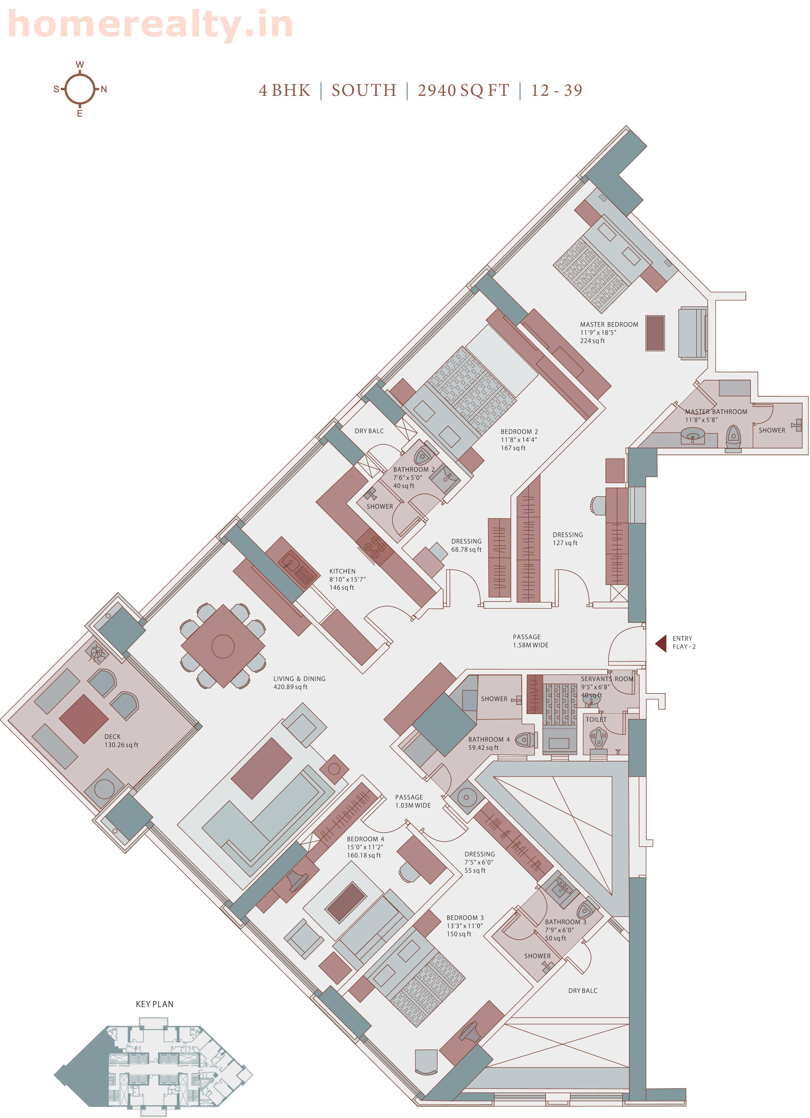 Shamik Imperia 4 BHK Layout