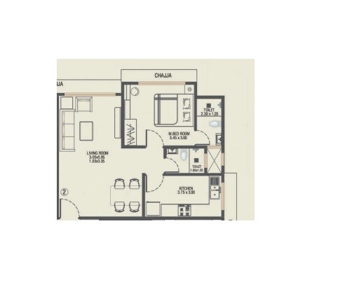 1 BHK 432 Sq. Ft. Apartment