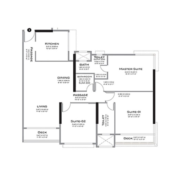 Other, shapoorji-pallonji-the-odyssey 3 Bedroom 1797 Sq.Ft. Apartment In Gamdevi Mumbai 8847819