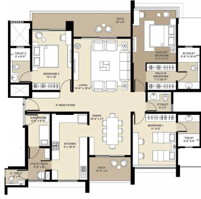Other, shapoorji-pallonji-vicinia 3 Bedroom 1102 Sq.Ft. Apartment In Powai Mumbai 9030254