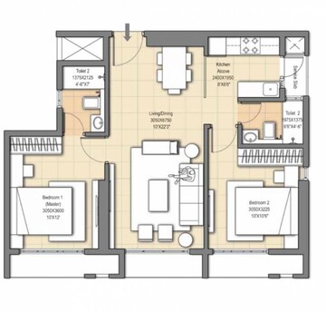  2 BHK Apartment at Sheth Auris Ilaria Tower A, Malad West – for Sale