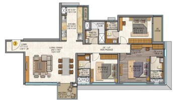  3 BHK Apartment at Sheth Auris Serenity Tower 3, Malad West – for Sale