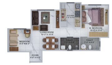  2 BHK Apartment at Sheth Avante, Kanjurmarg West – for Rent