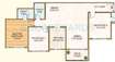 Sheth Creators Vasant Oasis Lillium Bldg 16 3 BHK Layout