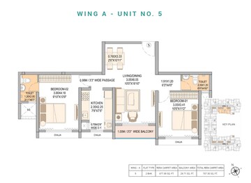  2 BHK Apartment at Sheth Vasant Blossom, Marol – for Rent