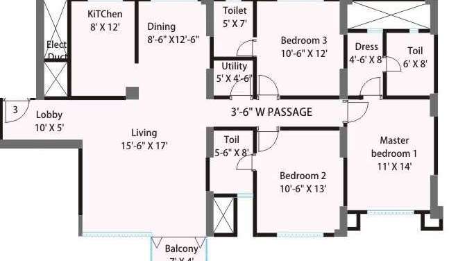 sheth vasant grandeur apartment 3 bhk 1685sqft 20215617125649