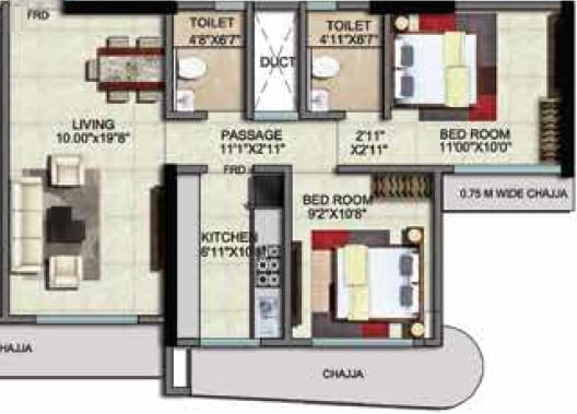 Other, shiv-shakti-tower-28 2 Bedroom 602 Sq.Ft. Apartment In Malad East Mumbai 9093545