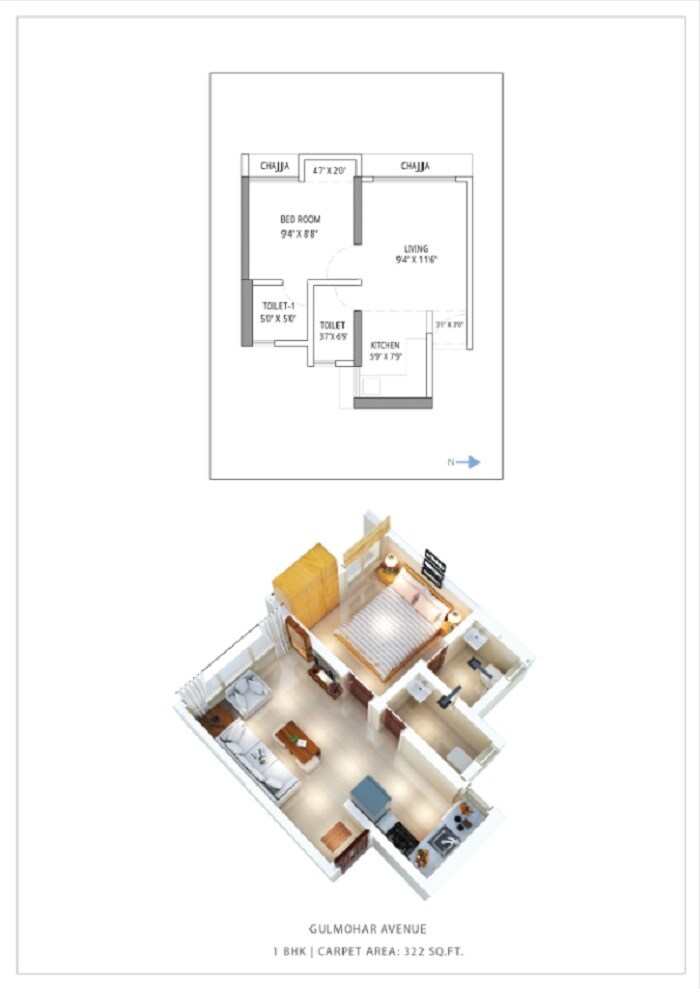 Other, shivalik-bandra-north-gulmohar-avenue 1 Bedroom 322 Sq.Ft. Apartment In Bandra East Mumbai 6329047