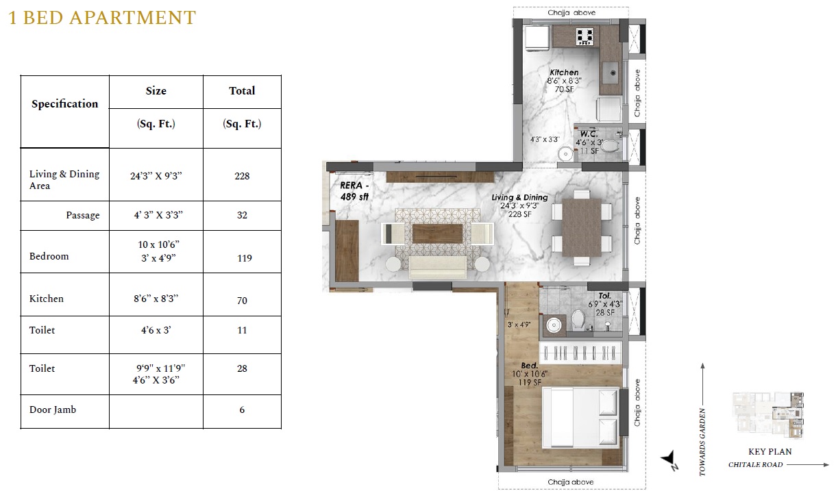 1 BHK 438 Sq. Ft. Apartment in Shraddha Apartments Dadar