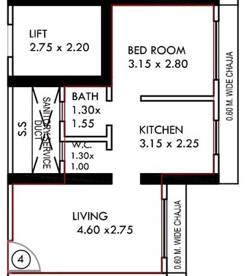  1 BHK Apartment at Shraddha Evoque, Sonapur – for Rent