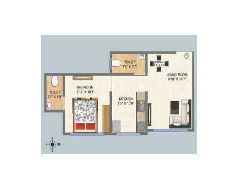 shraddha orchid avenue apartment 1 bhk 338sqft 20234401144423