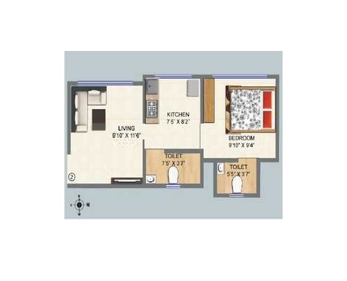 Shraddha Orchid Avenue 1 BHK Layout