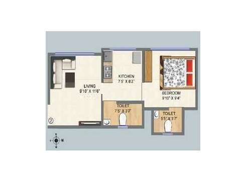 shraddha orchid avenue apartment 1 bhk 393sqft 20234201144257