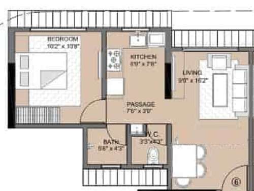shraddha paramount apartment 1 bhk 403sqft 20215029135052