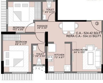  2 BHK Apartment at Shraddha Pinnacle, Vikhroli East – for Rent