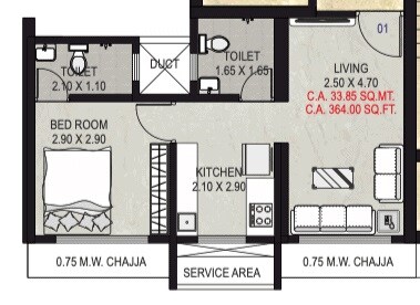 Other, shraddha-vardaan 1 Bedroom 364 Sq.Ft. Apartment In Sonapur Mumbai 7769117