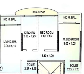 2 BHK Apartment For Rent in Shraddha Vertica Tagore Nagar Mumbai  7861251