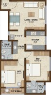 Shree Amardham 2 BHK Layout