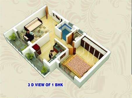 1 BHK 600 Sq. Ft. Apartment in Shree Gayatri Park Phase 1