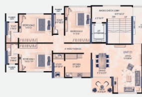 Shree Mount Resort 3 BHK Layout