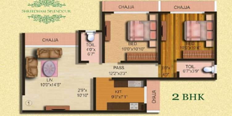 shreedham splendour apartment 2 bhk 561sqft 20201027111015
