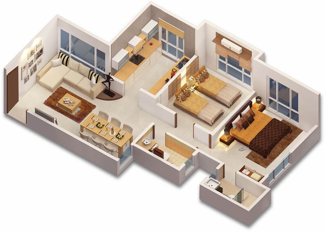 Other, shreeji-atlantis 2 Bedroom 771 Sq.Ft. Apartment In Malad West Mumbai 7367733