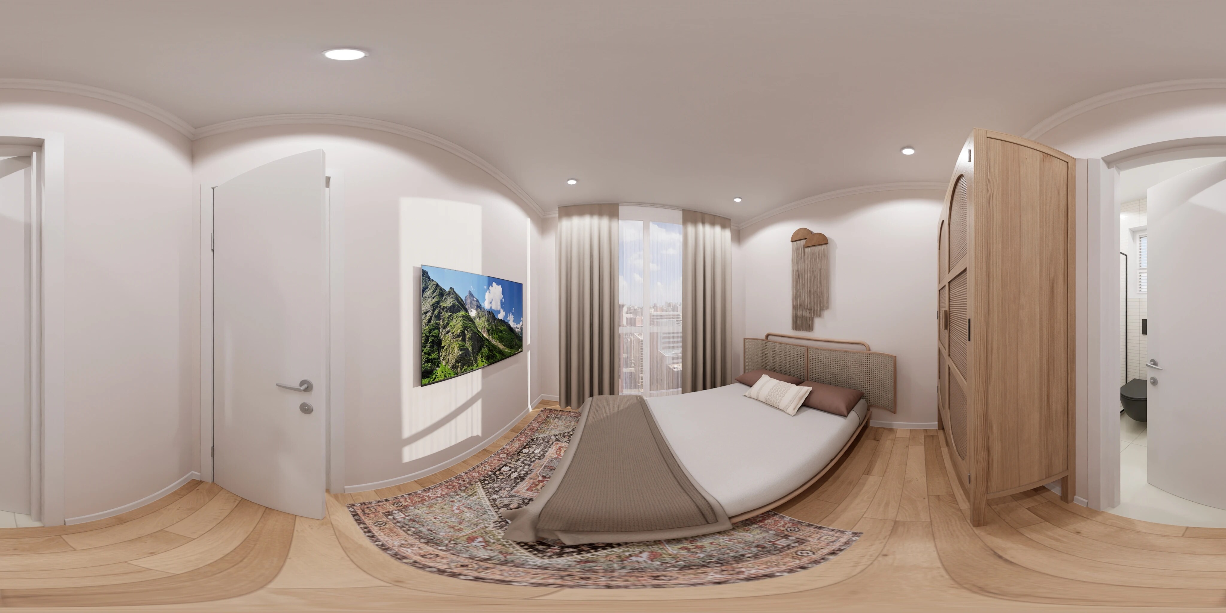 Floor plan of 2 BHK 540 Sq. Ft. Apartment in Shreeji Eternity, Mumbai