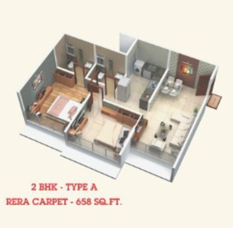 Other, shreeji-royal-samarpan 2 Bedroom 658 Sq.Ft. Apartment In Kandivali West Mumbai 8887270