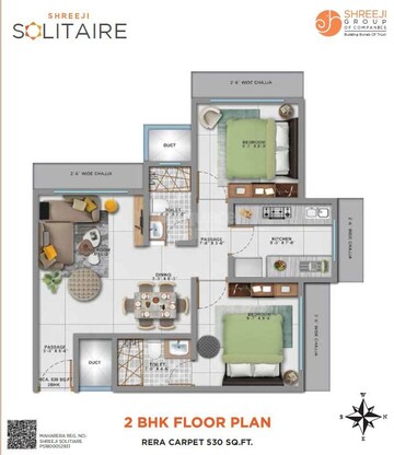 2 BHK Apartment at Shreeji Solitaire Kandivali, Kandivali West – for Sale