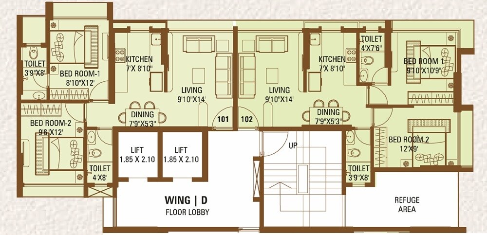 4 BHK 1426 Sq. Ft. Apartment