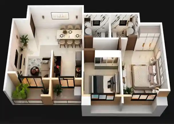 Shrijee Dajiba Heights 2 BHK Layout