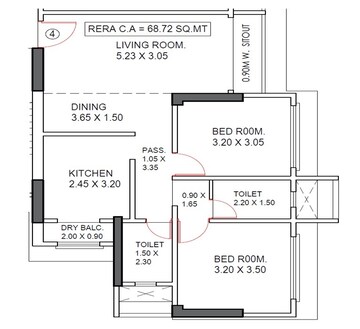  2 BHK Apartment at Shubhjivan Sianna Heights, Navagaon – for Sale