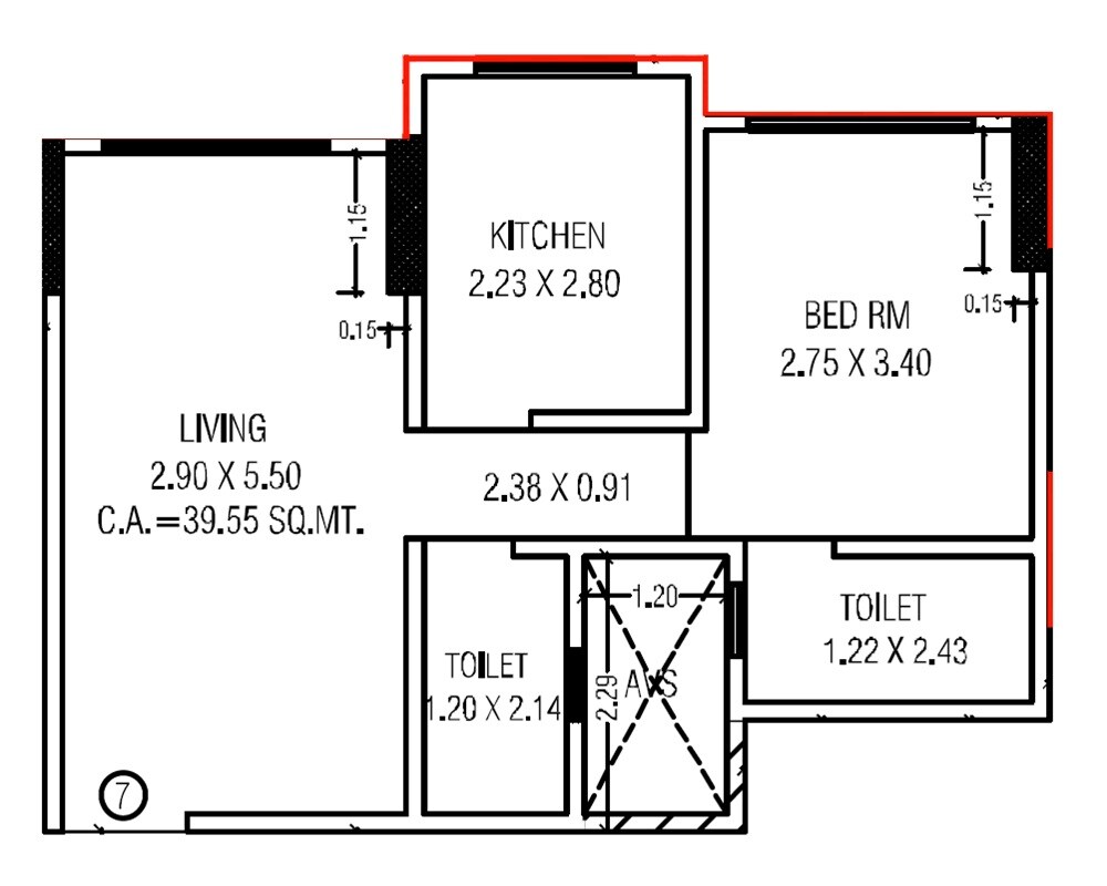1 BHK 426 Sq. Ft. Apartment