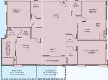  4 BHK Apartment at Siddha Sky, Wadala – for Sale