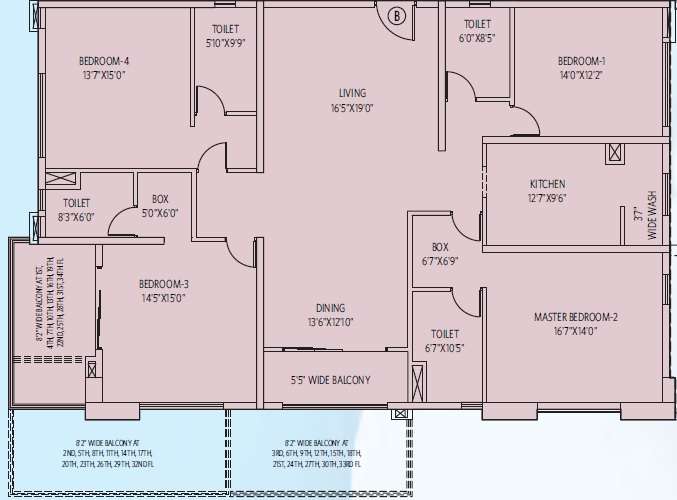 siddha sky apartment 4 bhk 1162sqft 20224903144957