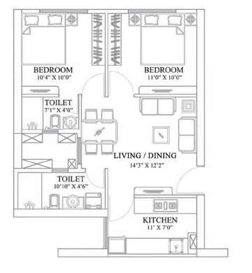  2 BHK Apartment at Siddha Sky Phase 2, Wadala – for Sale