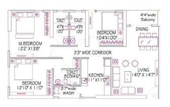 3 BHK Apartment For Resale in Siddha Sky Phase 2 Wadala Mumbai  8141988