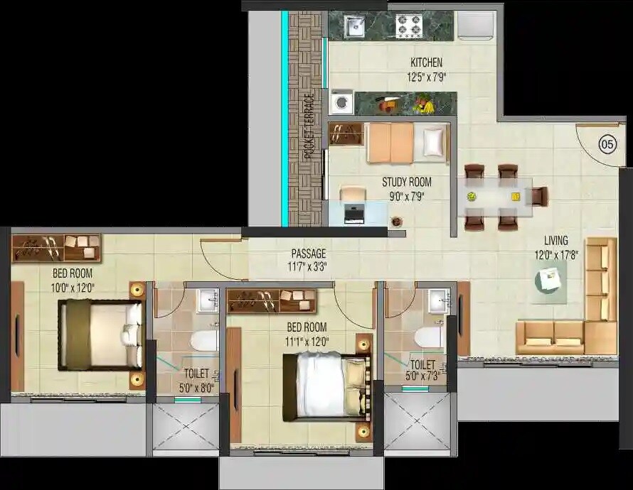 Other, sobhaniye-riddhi-siddhi-apartment 2 Bedroom 733 Sq.Ft. Apartment In Matunga East Mumbai 8656007