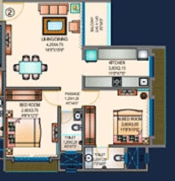  2 BHK Apartment at Sosar Solitaire, Khar West – for Rent