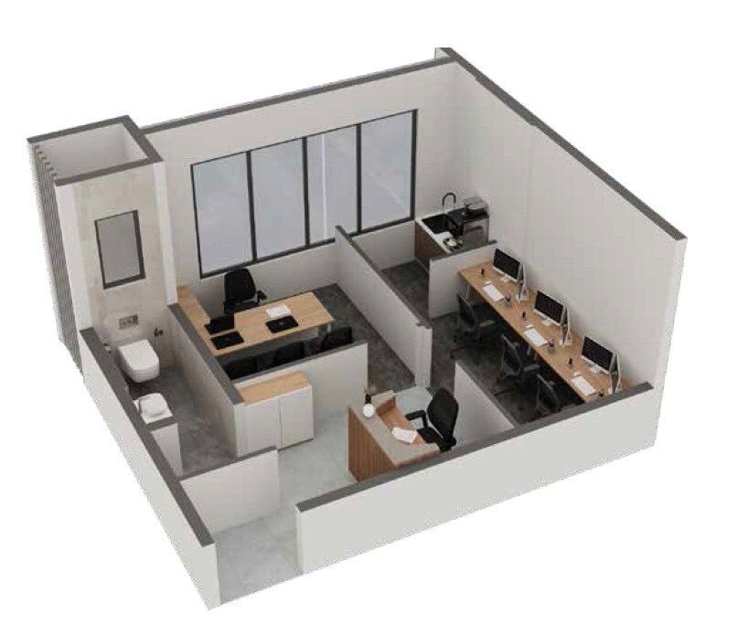 Floor plan of 300 Sq. Ft. Office Space in SP Jaihind, Mumbai