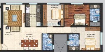  3 BHK Apartment at Spenta Alta Vista, Chembur – for Rent