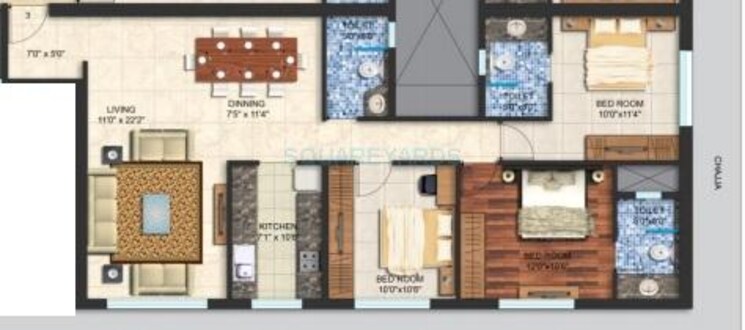 Other, spenta-alta-vista 3 Bedroom 1000 Sq.Ft. Apartment In Chembur Mumbai 8858978