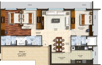  3 BHK Apartment at Spenta Alta Vista Phase 3, Chembur – for Rent