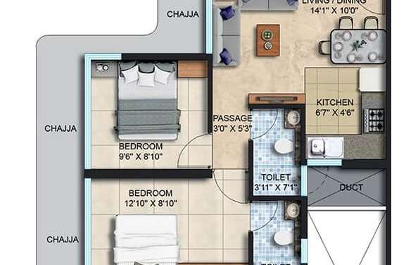 spenta ornata sapphire apartment 2 bhk 463sqft 20212601002636