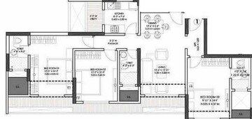  3 BHK Apartment at Spenta Palazzio, Sakinaka – for Sale