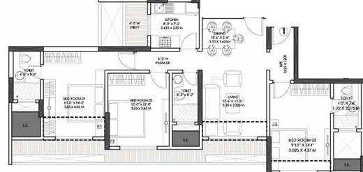 spenta palazzio apartment 3 bhk 1019sqft 20213505153530