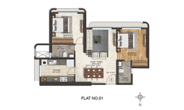  2 BHK Apartment at Spenta Stardeous, Bane Compound – for Sale