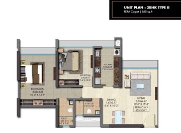  2 BHK Apartment at Srishti Pride, Bhandup West – for Sale